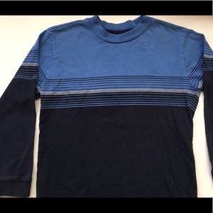 Vans Boy's Cotton knit shirt long sleeves blue